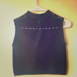 New Bongo’s Black Turtleneck Crop Top